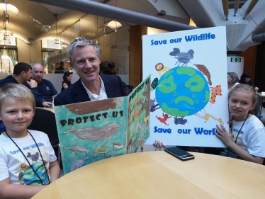 Zac Goldsmith MP at the Illegal Wildlife Conference in Parliament and Kew